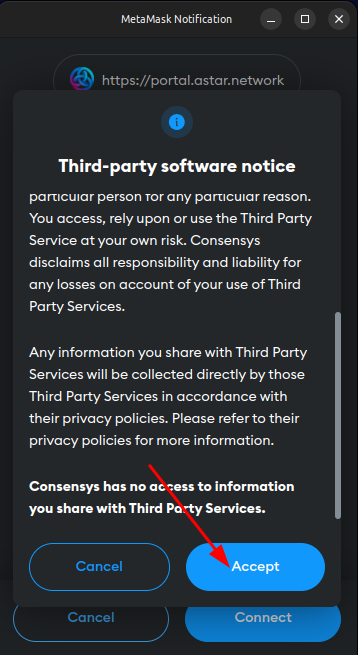 Accept 3rd-Party Software Notice